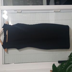 Calvin Klein Black Side Ruched Cocktail Dress size 4
